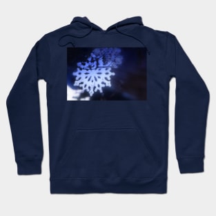 snowflakes in blue 3 Hoodie